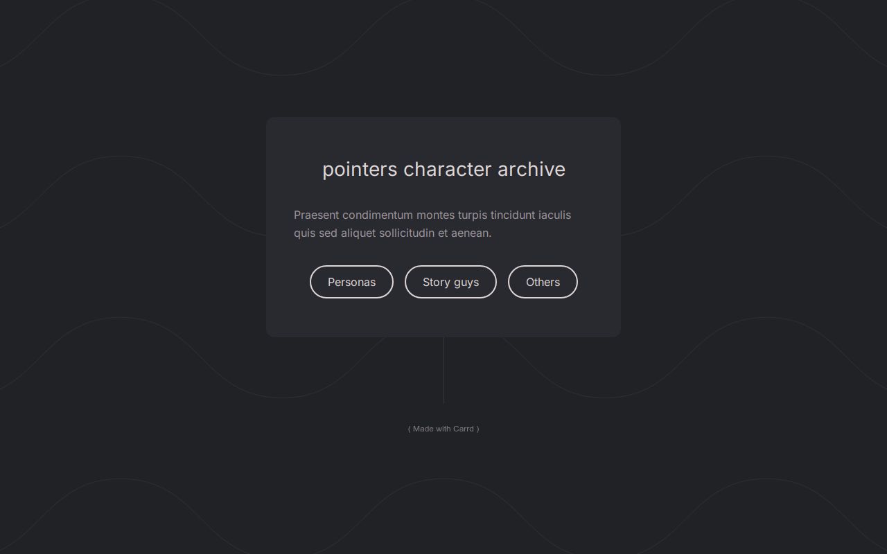 Carrd profile picture for @pointers